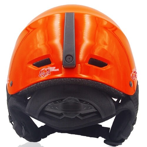 Kind Kiwi Ski Helmet LH038A Orange back for adults skiing, snowboarding, ski racing and snow skate safety and warm accessory tools