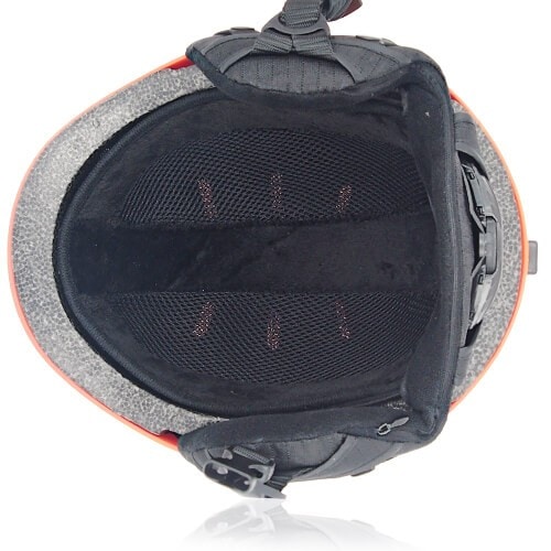 Kind Kiwi Ski Helmet LH038A Orange inner for adults skiing, snowboarding, ski racing and snow skate safety and warm accessory tools