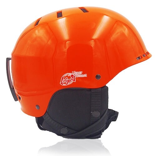 Kind Kiwi Ski Helmet LH038A Orange side for adults skiing, snowboarding, ski racing and snow skate safety and warm accessory tools