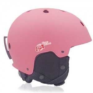 Rosy Rye Licper Ski Helmet LH230A Pink side for adults and kids skiing, snowboarding, ski racing and snow skate protective and warm equipment
