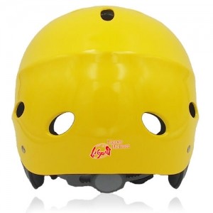 Sir Panda Licper Water-sport helmet LH037W yellow back for kayak, raft, Canoe and water skate sport protective tools