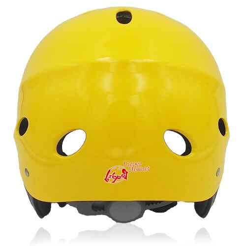 Sir Panda Water-sport helmet LH037W yellow back for kids kayak, raft and water skate sport protective safe accessory tools