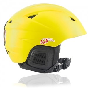 Wise Willow Licper Ski Helmet LH508A Yellow side for skiing, snowboarding, ski racing and snow skate beginner safety and warm head equipment